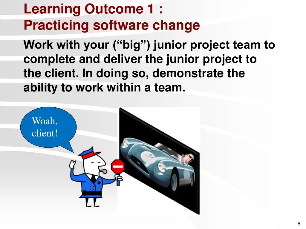 learning outcome 1 practicing software change