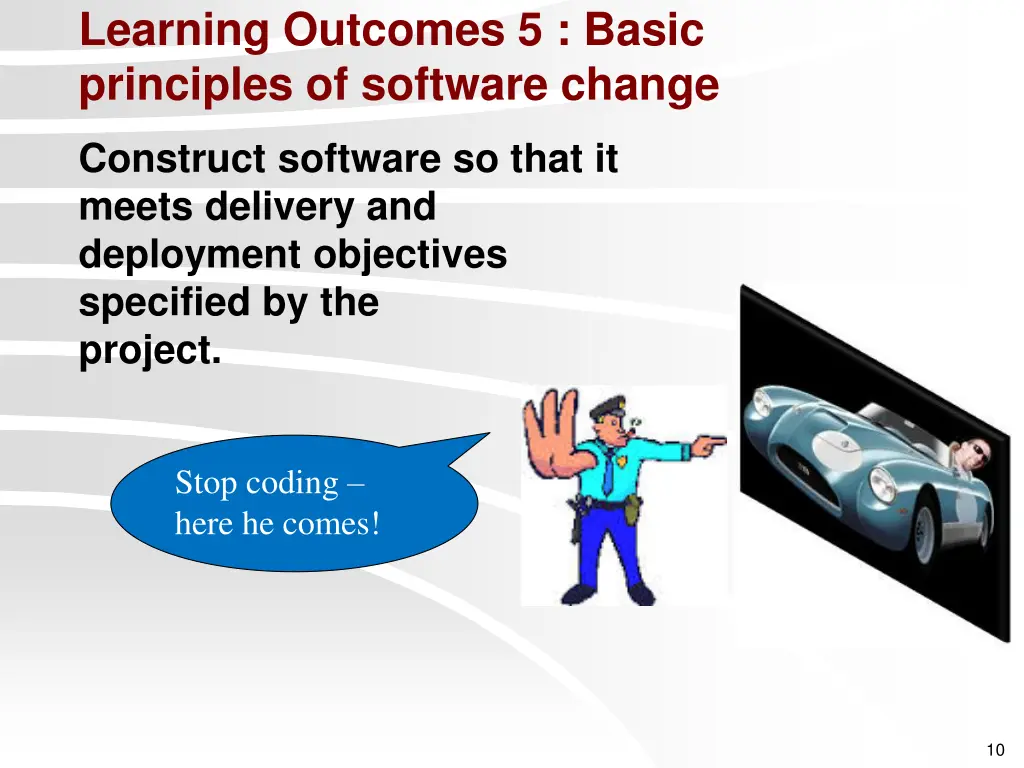 learning outcomes 5 basic principles of software