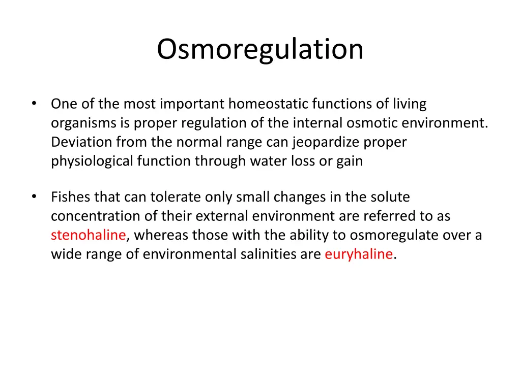 osmoregulation