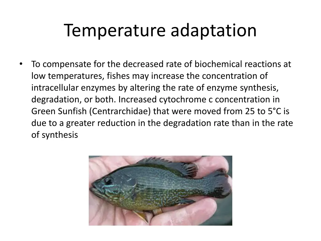 temperature adaptation 1