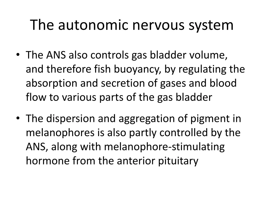 the autonomic nervous system 1