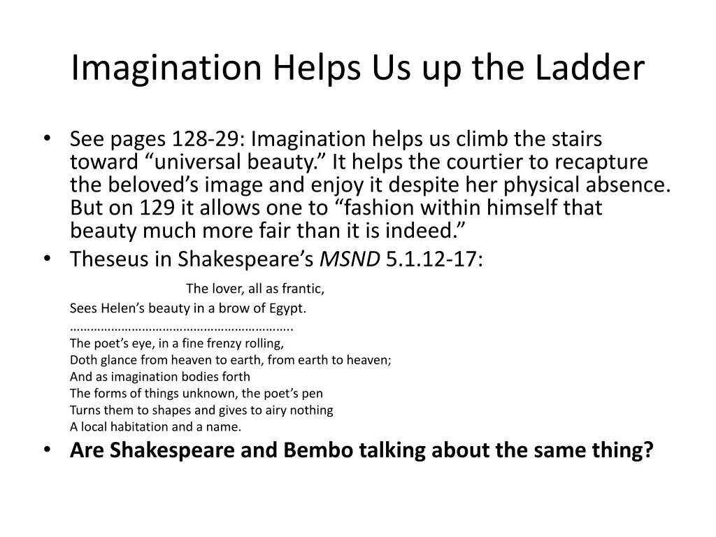 imagination helps us up the ladder