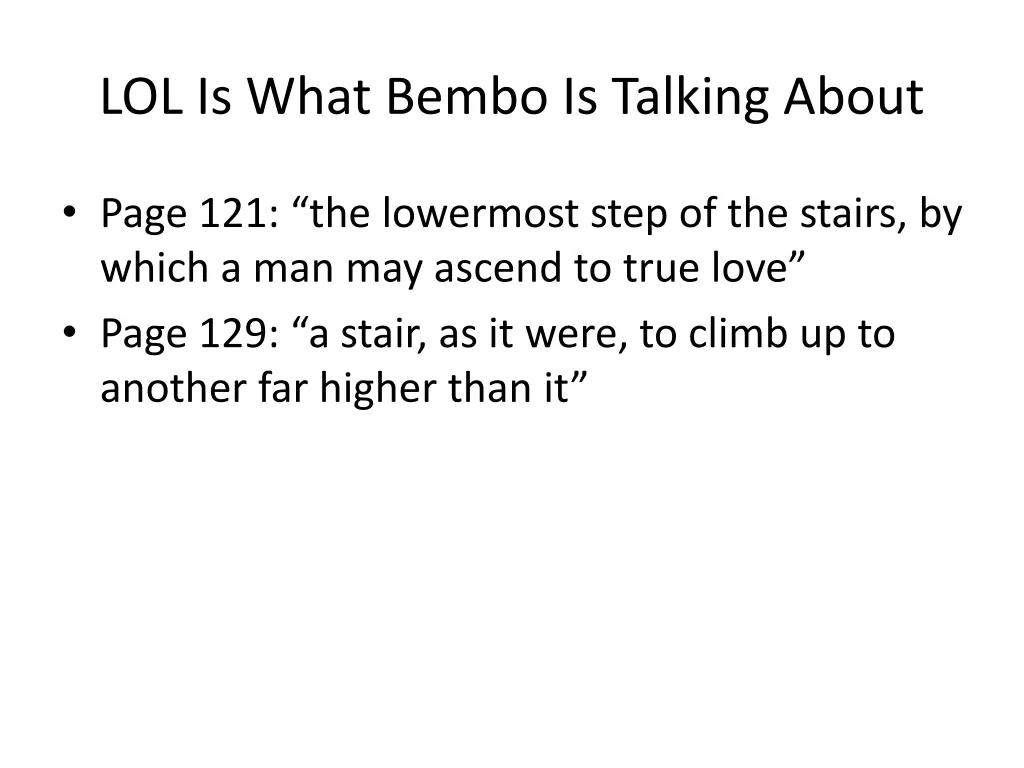 lol is what bembo is talking about