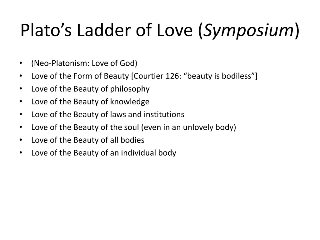 plato s ladder of love symposium