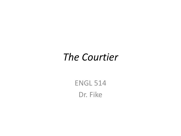 the courtier