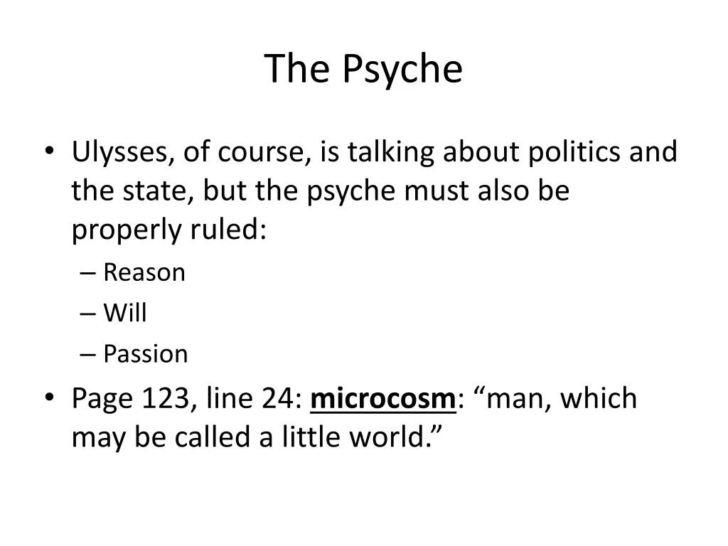 the psyche