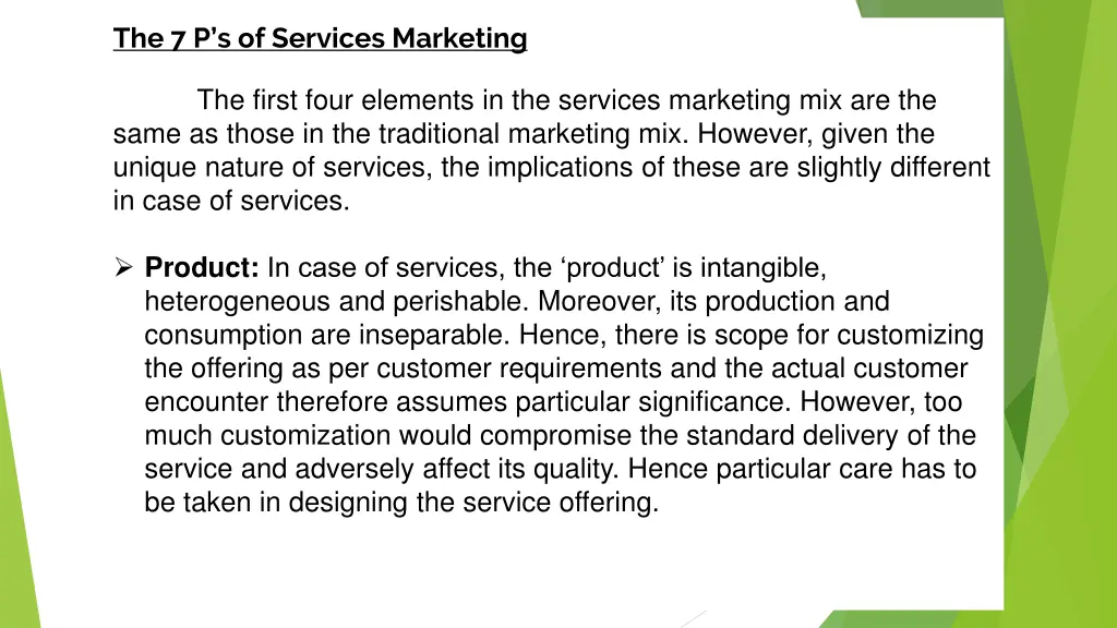 the 7 p s of services marketing