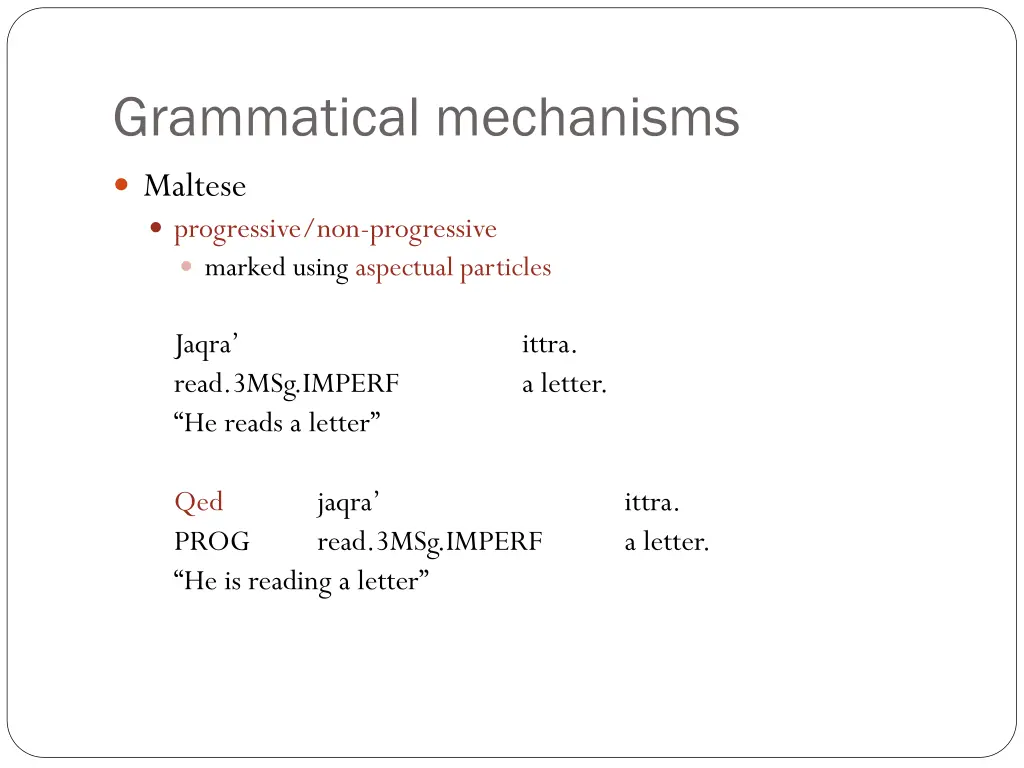 grammatical mechanisms 2