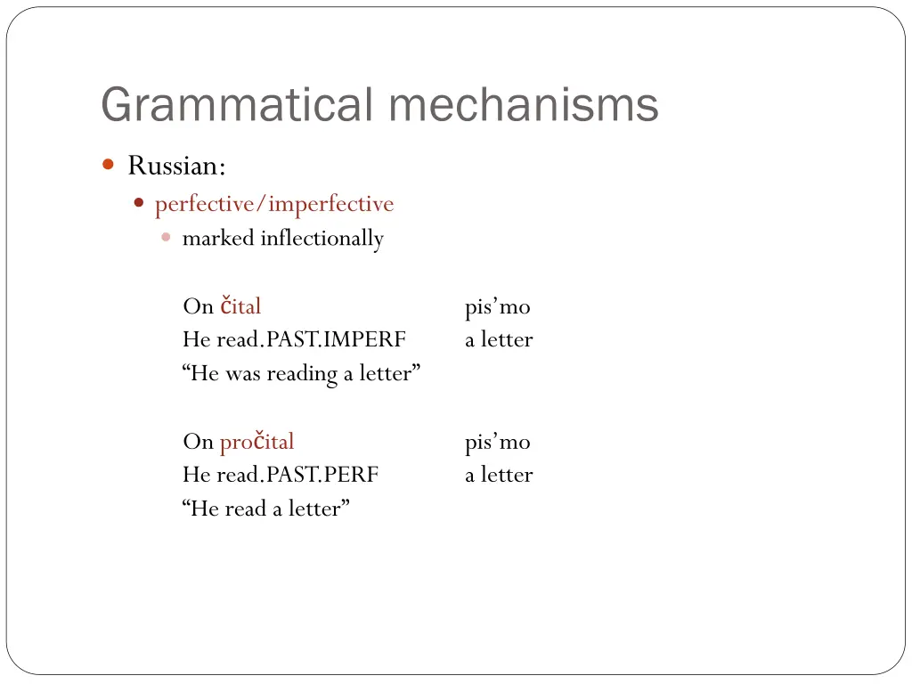 grammatical mechanisms