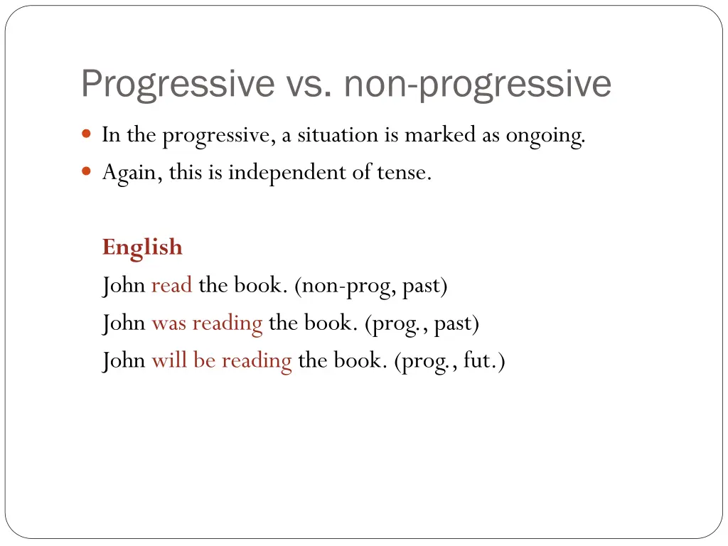 progressive vs non progressive