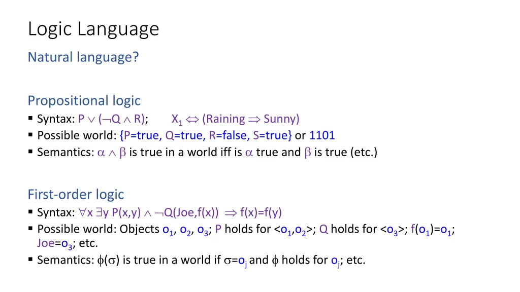 logic language