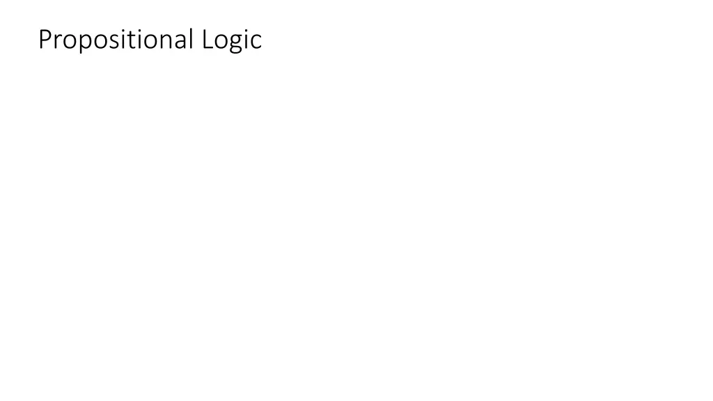 propositional logic