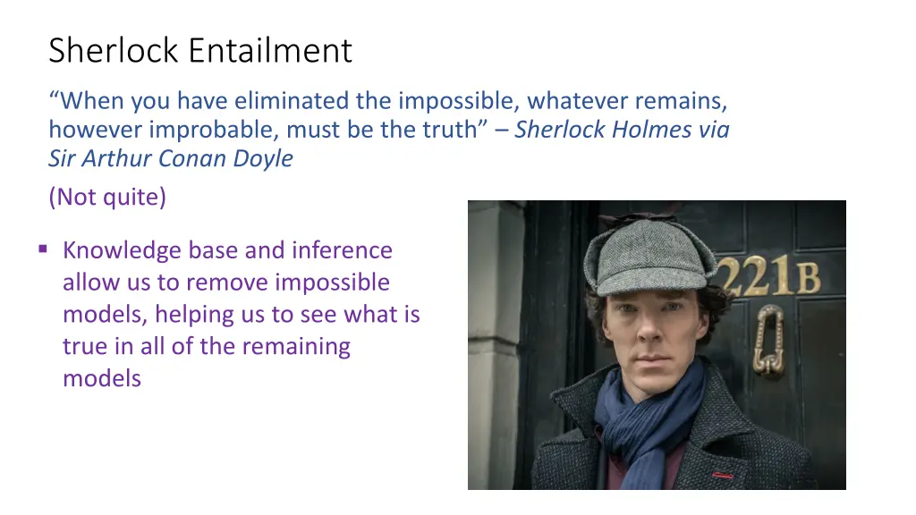 sherlock entailment