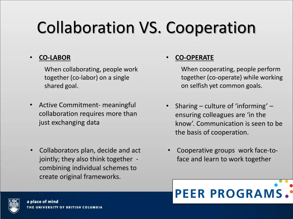 collaboration vs cooperation