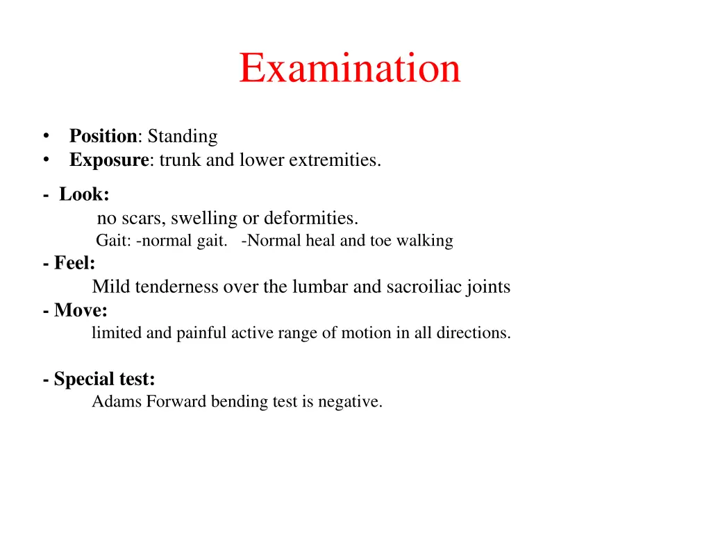 examination 1