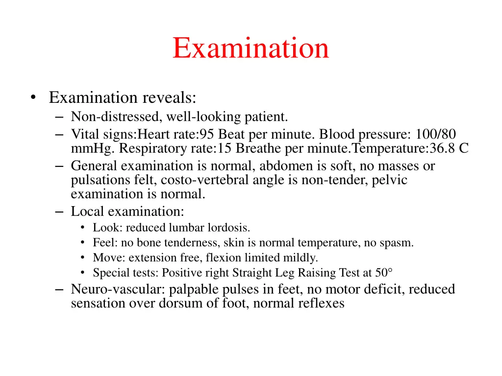 examination 2