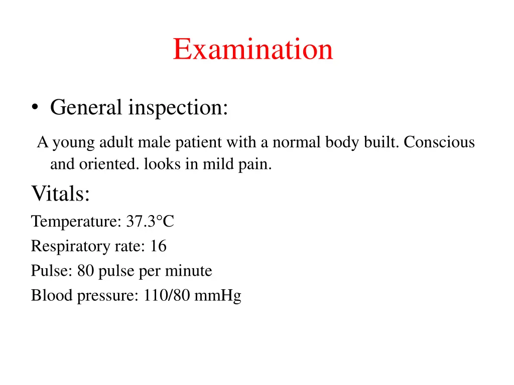 examination