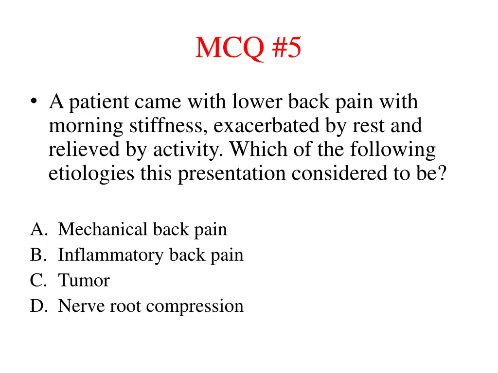 mcq 5