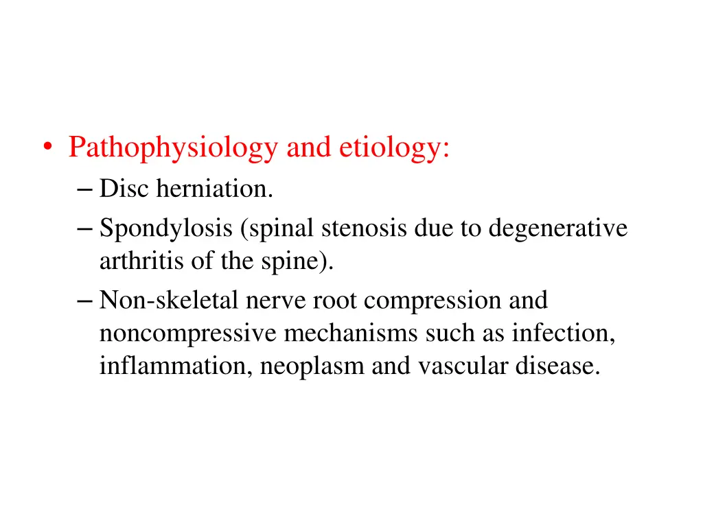 pathophysiology and etiology disc herniation