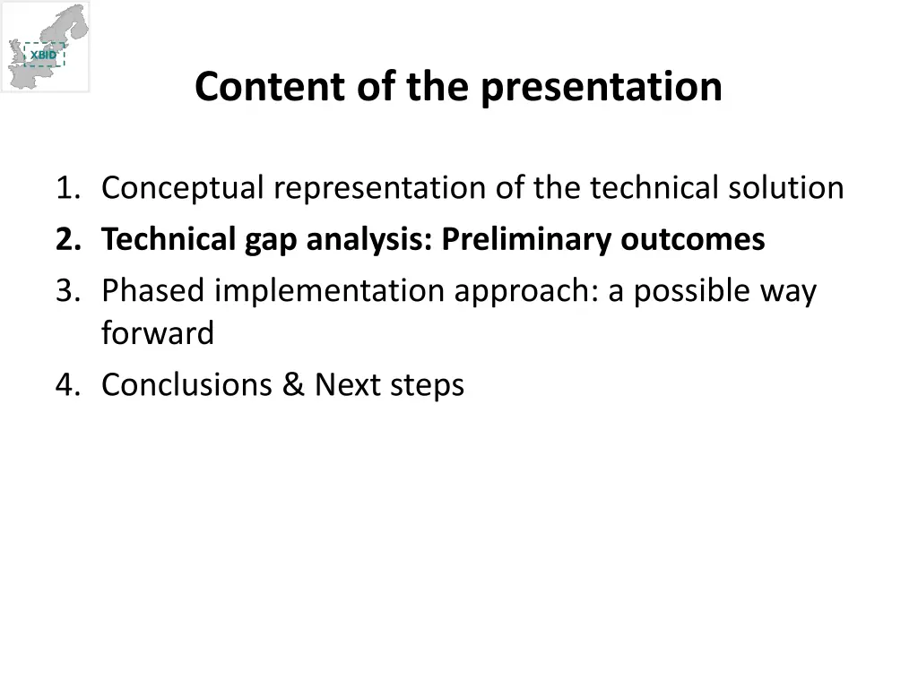 content of the presentation 2