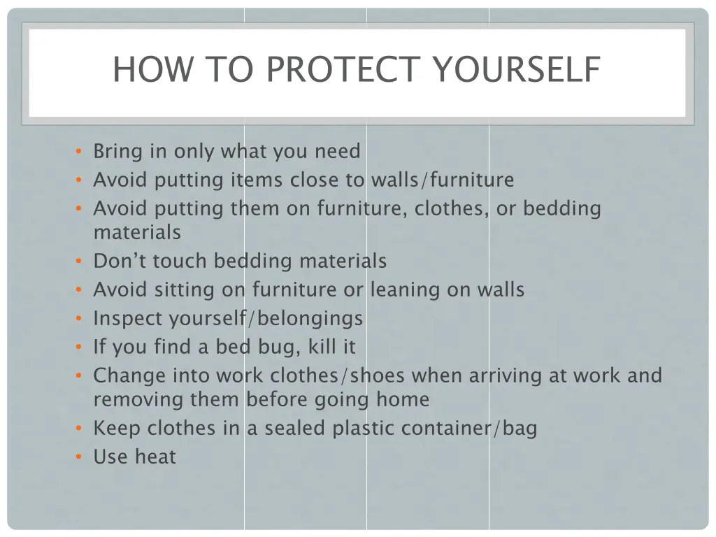 how to protect yourself