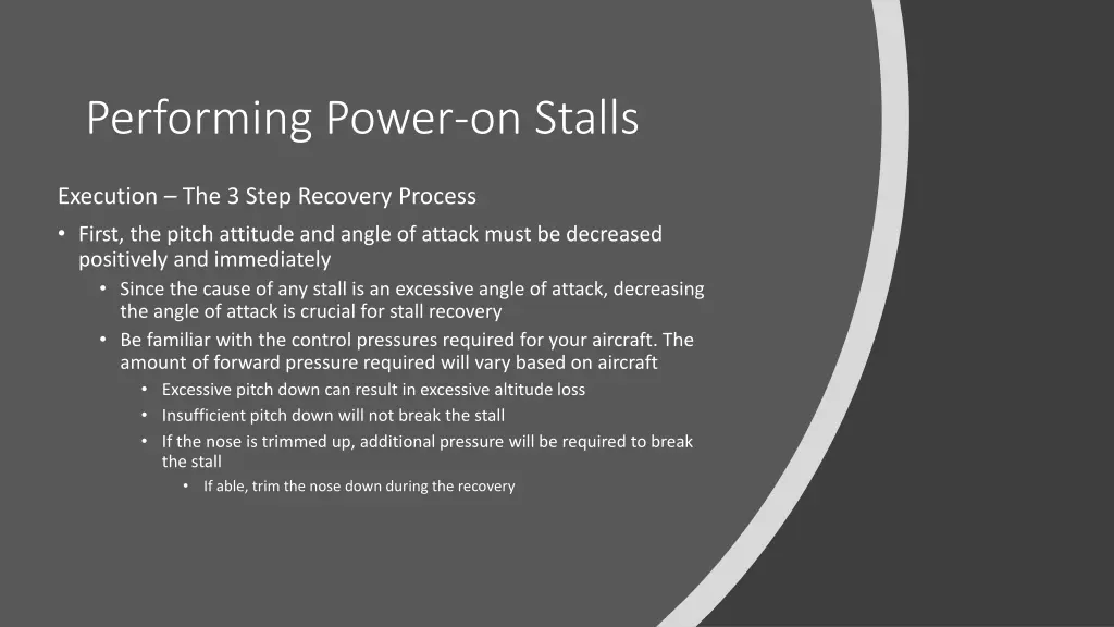 performing power on stalls 3