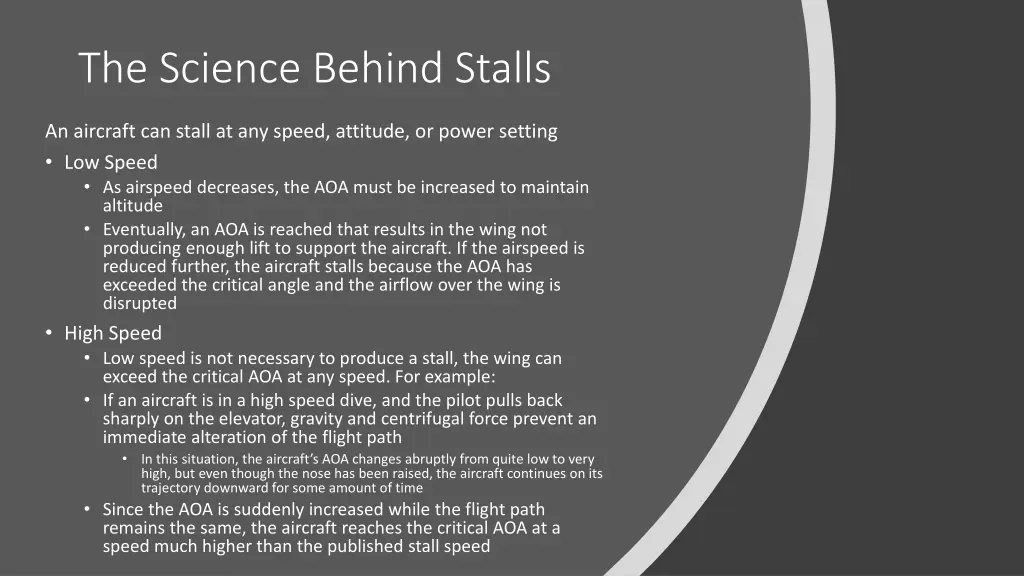 the science behind stalls 3