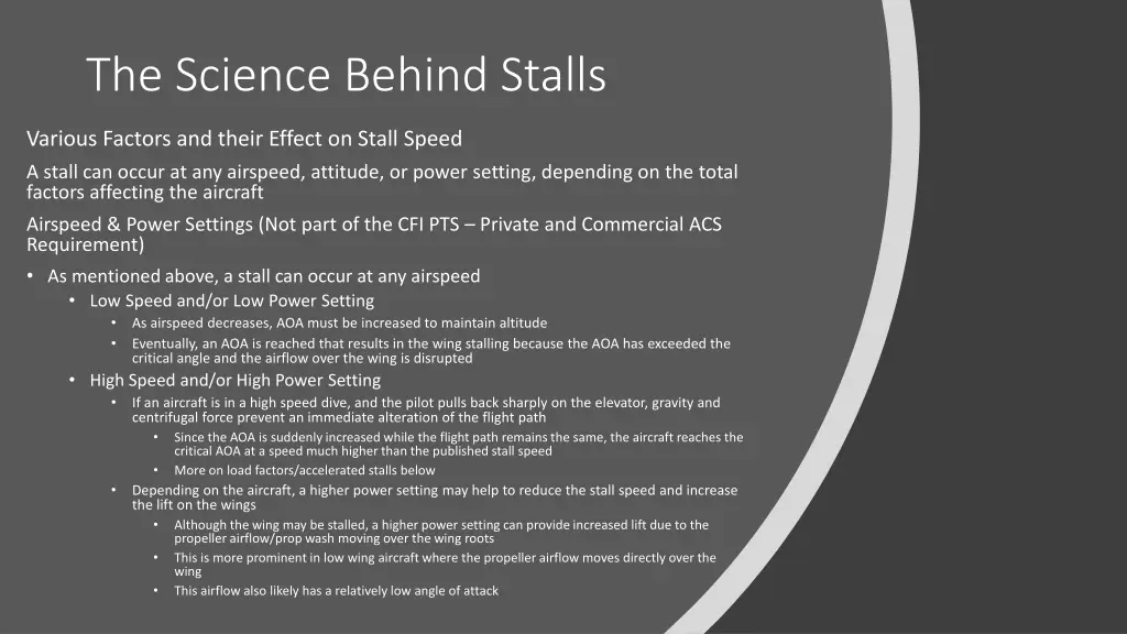 the science behind stalls 5