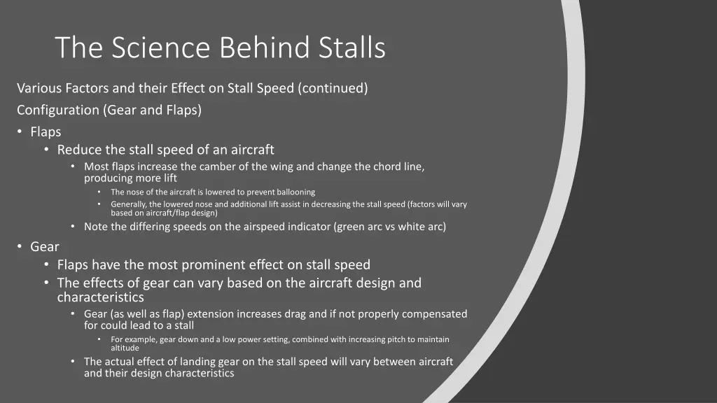 the science behind stalls 6