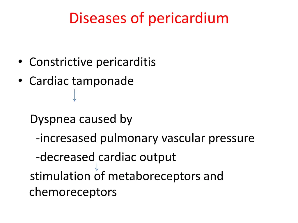 diseases of pericardium