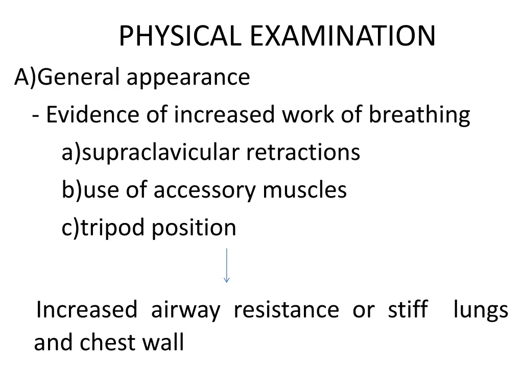 physical examination a general appearance