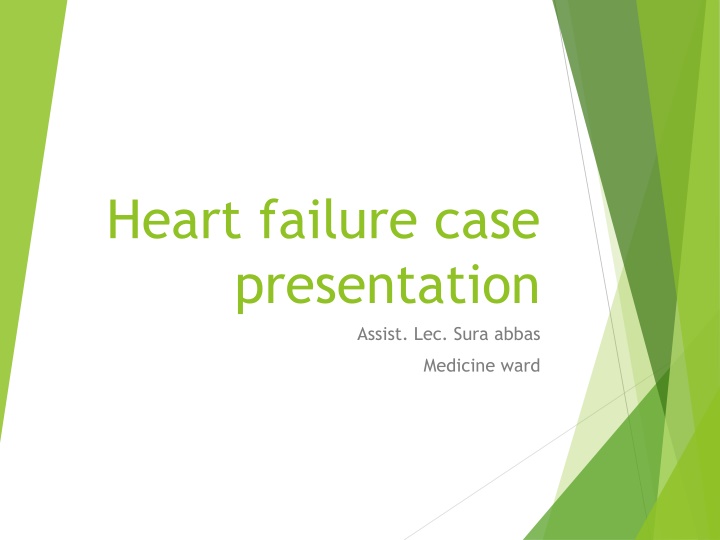 heart failure case presentation