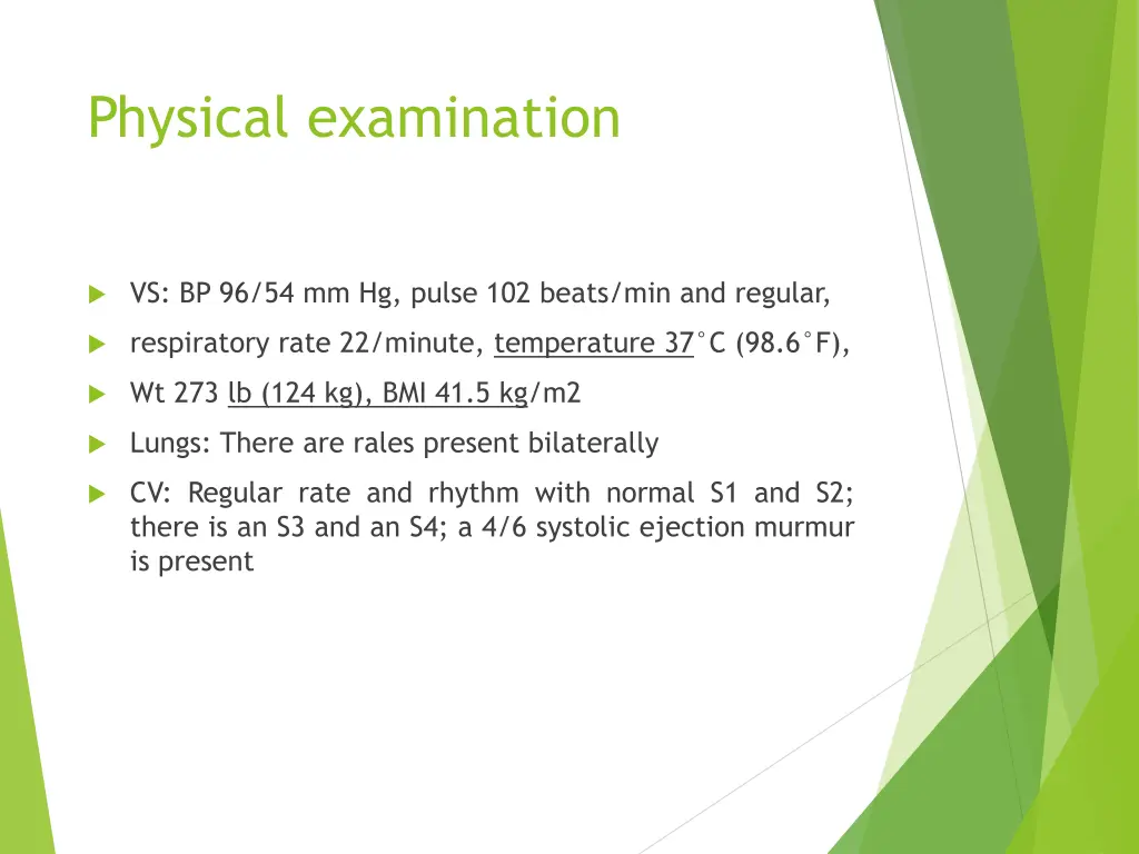 physical examination 1