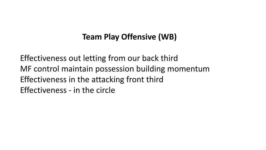 team play offensive wb