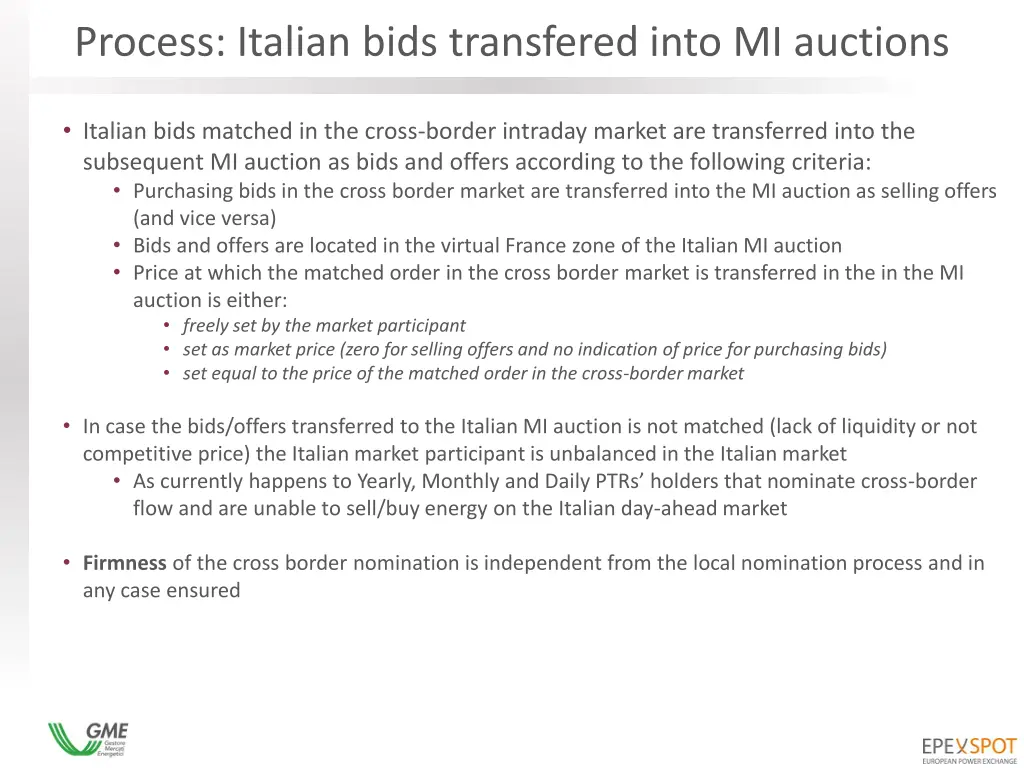 process italian bids transfered into mi auctions