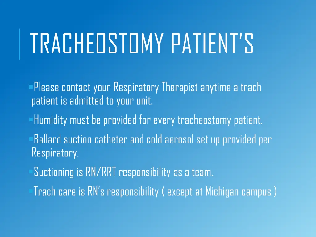 tracheostomy patient s