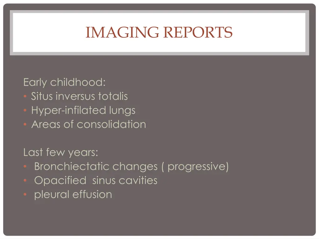 imaging reports