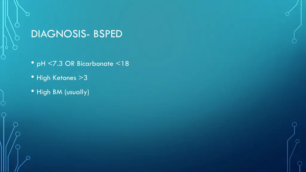 diagnosis bsped