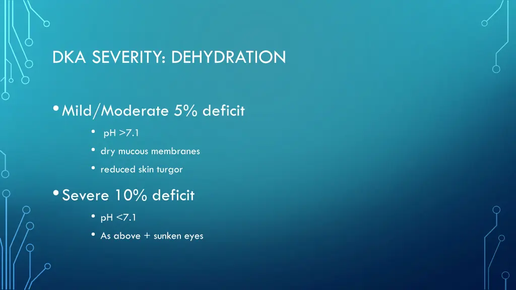 dka severity dehydration