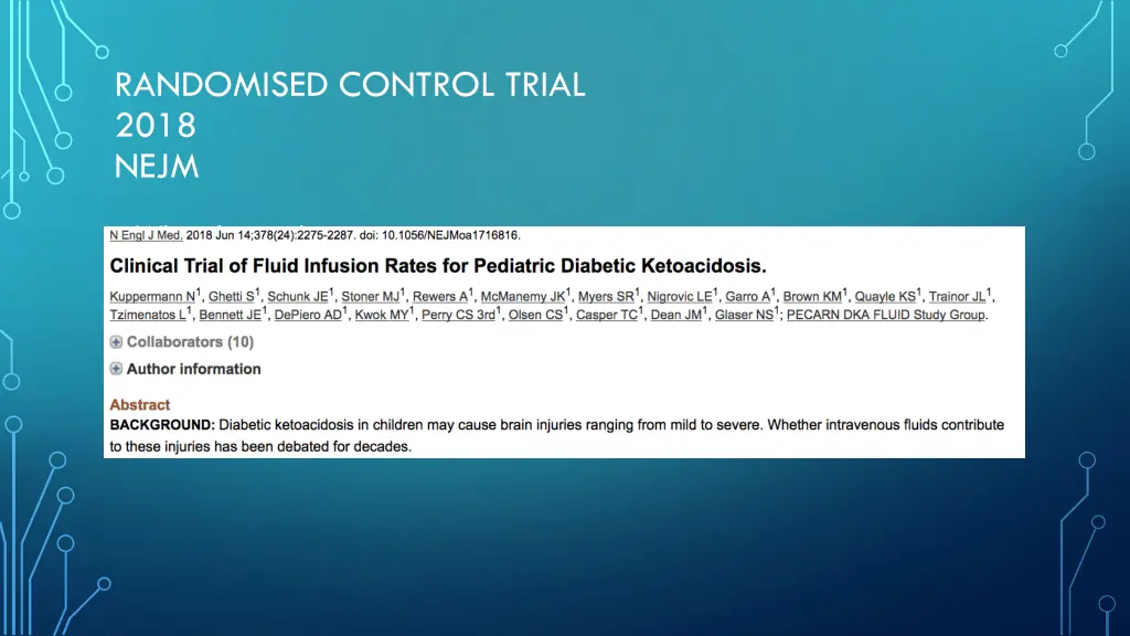 randomised control trial 2018 nejm