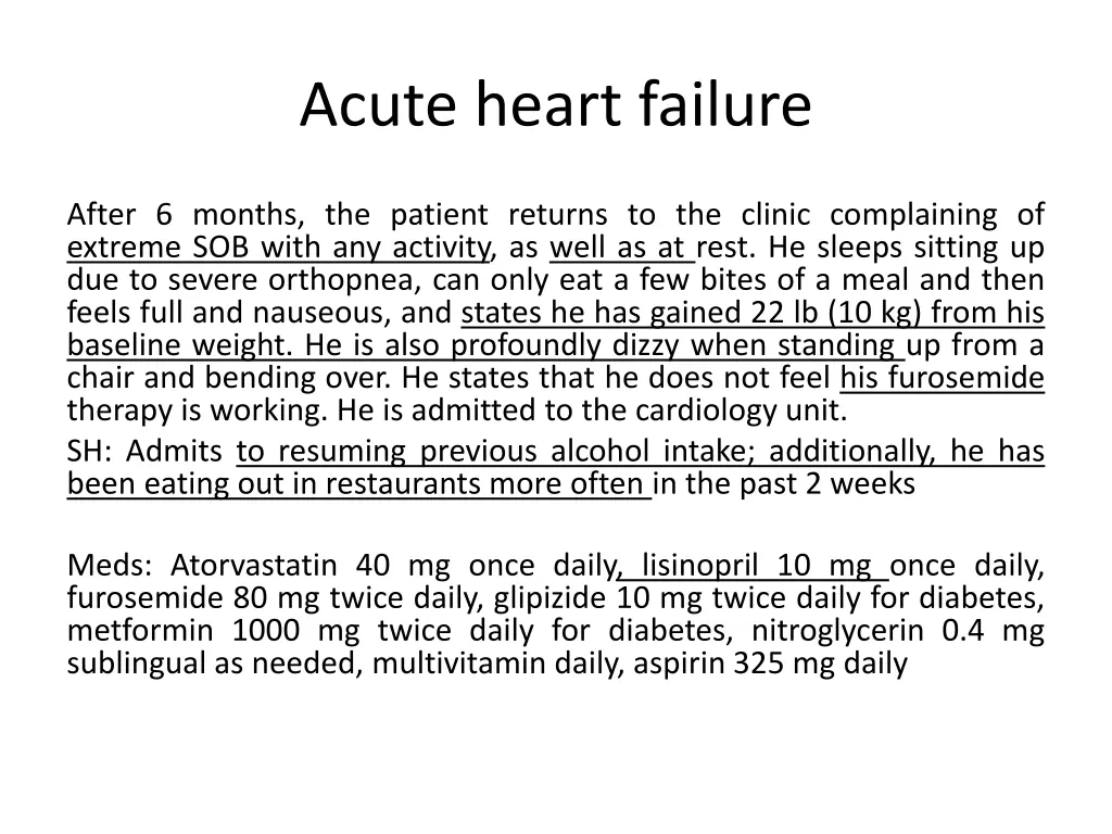 acute heart failure