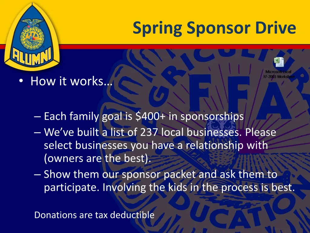 spring sponsor drive 1