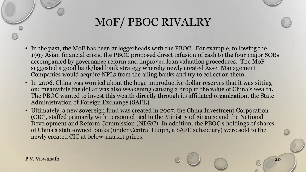 m o f pboc rivalry