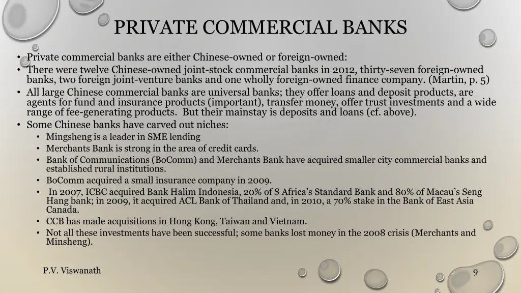 private commercial banks