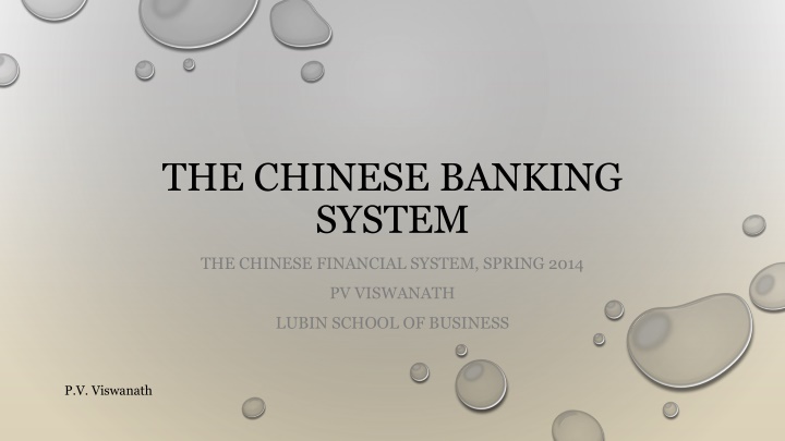 the chinese banking system