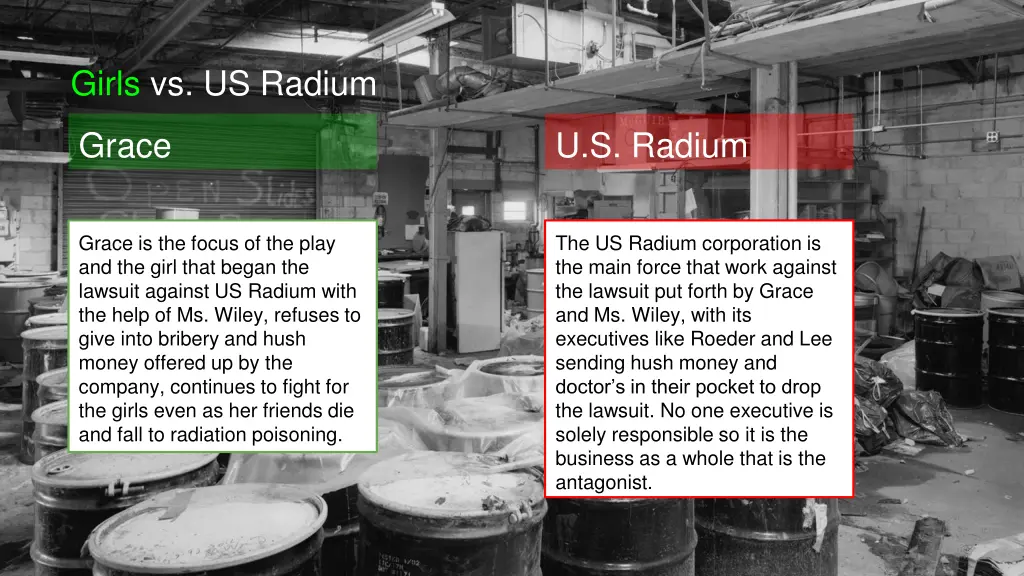 girls vs us radium