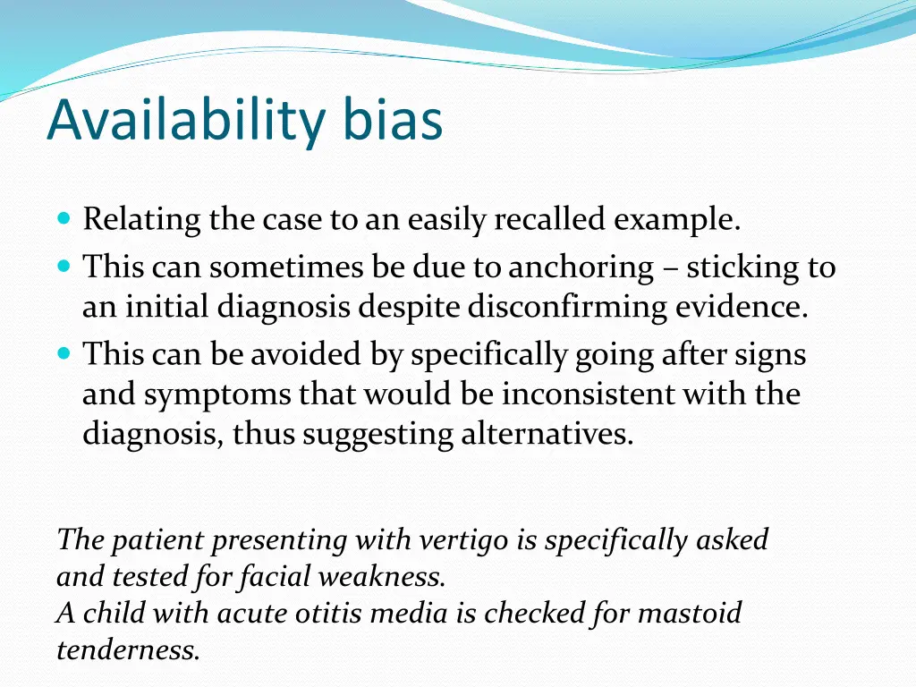 availability bias