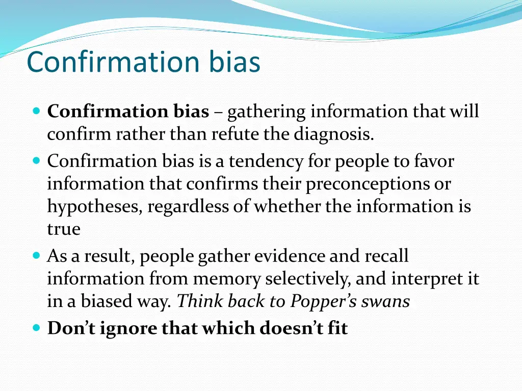 confirmation bias