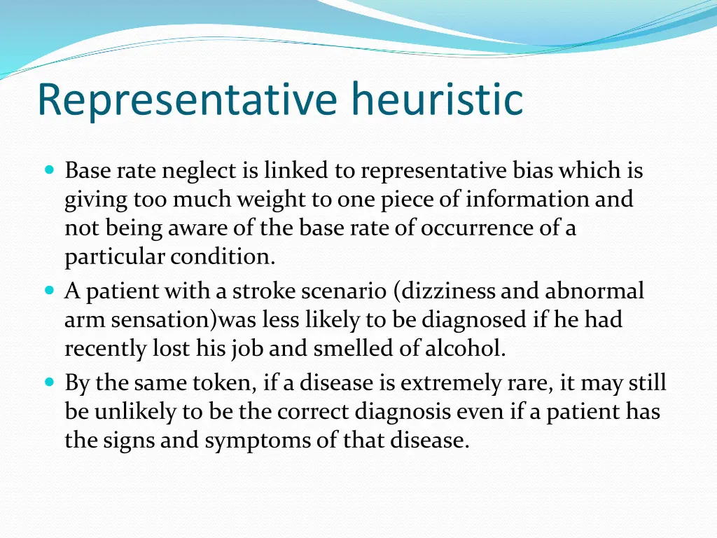 representative heuristic