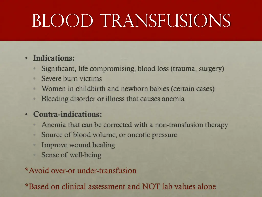 blood transfusions 2